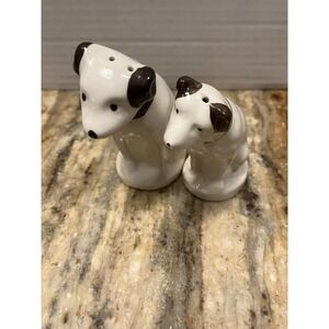 Vintage Lenox RCA Victor salt & pepper shakers Nipper "His Master's Voice Cork